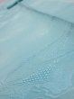 Photo4: 2S09z50  Japanese Kimono Silk  FABRIC Wave Light blue 75.2x7.3 (4)