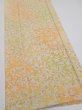 Photo2: 2S04z90  Japanese Kimono Silk  FABRIC Sakura branch Orange-Yellow 67.3x14.4 (2)