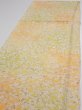 Photo3: 2S04z90  Japanese Kimono Silk  FABRIC Sakura branch Orange-Yellow 67.3x14.4 (3)