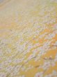 Photo4: 2S04z90  Japanese Kimono Silk  FABRIC Sakura branch Orange-Yellow 67.3x14.4 (4)