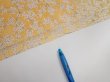 Photo7: 2S07z40  Japanese Kimono Silk  FABRIC Sakura branch Orange-Yellow 61.8x7.1 (7)