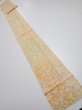 Photo5: 2S09z60  Japanese Kimono Silk  FABRIC Sakura branch Orange-Yellow 86.6x7.1 (5)
