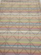 Photo1: 2S01z50  Japanese Kimono Silk TSUMUGI FABRIC Lattice Brown-Gray 41.7x14.8 (1)