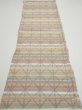 Photo5: 2S01z50  Japanese Kimono Silk TSUMUGI FABRIC Lattice Brown-Gray 41.7x14.8 (5)