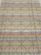Photo1: 2S05z70  Japanese Kimono Silk TSUMUGI FABRIC Lattice Brown-Gray 68.1x14.8 (1)