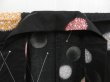 Photo7: 5218T03z440 Vintage Japanese Kimono Cotton YUKATA  Black (7)