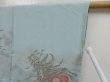 Photo5: 5218T04z620 Vintage Japanese Kimono Silk HAORI Peacock feather Light blue (5)