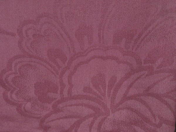 Photo6: 5218T05z510 Vintage Japanese Kimono Silk HAORI Flower Light purple (6)