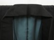 Photo6: 5218T06z770 Vintage Japanese Kimono Silk Men's  Plain Black (6)