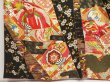 Photo4: 5218T12z1140 Vintage Japanese Kimono Silk FURISODE Folding fan Off-white (4)