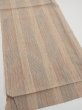 Photo2: 1Q01z60  Japanese Kimono Silk  FABRIC Stripes Light brown 42.9x15.0 (2)