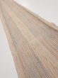 Photo1: 1Q07z50  Japanese Kimono Silk  FABRIC Stripes Light brown 61.0x7.9 (1)