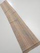 Photo1: 1Q10z30  Japanese Kimono Silk  FABRIC Stripes Light brown 40.9x6.9 (1)