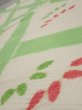 Photo4: 1Q01z60  Japanese Kimono Silk  FABRIC Bamboo Off-white 41.7x14.4 (4)