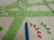 Photo7: 1Q01z60  Japanese Kimono Silk  FABRIC Bamboo Off-white 41.7x14.4 (7)