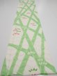 Photo5: 1Q03z90  Japanese Kimono Silk  FABRIC Bamboo Off-white 64.6x14.4 (5)