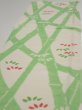 Photo3: 1Q06z90  Japanese Kimono Silk  FABRIC Bamboo Off-white 64.2x14.4 (3)