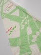 Photo1: 1Q07z40  Japanese Kimono Silk  FABRIC Bamboo Off-white 55.9x7.1 (1)