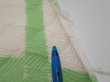 Photo6: 1Q08z30  Japanese Kimono Silk  FABRIC Bamboo Off-white 36.2x6.9 (6)
