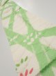 Photo1: 1Q09z60  Japanese Kimono Silk  FABRIC Bamboo Off-white 79.5x7.1 (1)