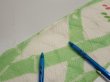 Photo7: 1Q09z60  Japanese Kimono Silk  FABRIC Bamboo Off-white 79.5x7.1 (7)