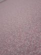 Photo1: 1Q06z90  Japanese Kimono Silk  FABRIC Flower Dull purple 62.6x14.6 (1)