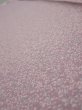 Photo4: 1Q07z40  Japanese Kimono Silk  FABRIC Flower Dull purple 55.9x7.3 (4)