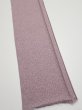 Photo2: 1Q08z40  Japanese Kimono Silk  FABRIC Flower Dull purple 56.7x7.3 (2)