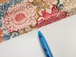 Photo6: 1Q04z100  Japanese Kimono Silk  FABRIC Chrysanthemum Off-white 66.5x14.4 (6)