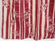 Photo4: 5224T01z370 Vintage Japanese Kimono Cotton YUKATA Round fan  Wine red (4)