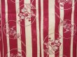 Photo5: 5224T01z370 Vintage Japanese Kimono Cotton YUKATA Round fan  Wine red (5)