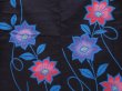 Photo5: 5224T02z530 Vintage Japanese Kimono Cotton YUKATA Flower Indigo-Purple (5)