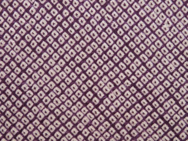 Photo4: 5224T05z570 Vintage Japanese Kimono Silk SHIBORI HAORI  Purple (4)