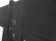 Photo2: 5224T06z300 Vintage Japanese Kimono Silk See through HAORI Leaf Black (2)