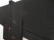 Photo2: 5224T08z260 Vintage Japanese Kimono Silk See through HAORI Butterfly Black (2)