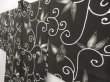 Photo2: 5224T10z600 Vintage Japanese Kimono Silk HAORI Leaf Black (2)