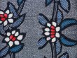 Photo5: 5225T03z480 Vintage Japanese Kimono Cotton YUKATA Flower Indigo (5)