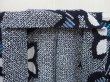 Photo7: 5225T03z480 Vintage Japanese Kimono Cotton YUKATA Flower Indigo (7)