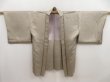 Photo1: 5225T04z520 Vintage Japanese Kimono Silk HAORI Shippo Light brown-gray (1)