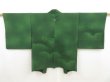 Photo1: 5225T05z560 Vintage Japanese Kimono Silk HAORI Letter box Dark green (1)