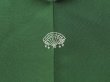 Photo7: 5225T05z560 Vintage Japanese Kimono Silk HAORI Letter box Dark green (7)