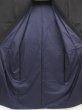 Photo2: 5225T06z890 Vintage Japanese Kimono Silk Men's  Plain Black (2)