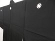 Photo4: 5225T06z890 Vintage Japanese Kimono Silk Men's  Plain Black (4)