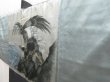 Photo2: 5225T10z470 Vintage Japanese Kimono Silk Men's HAORI Eagle Dark gray (2)
