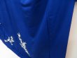 Photo4: 5225T13z940 Vintage Japanese Kimono Silk TSUKESAGE Flower Royal blue (4)