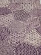 Photo1: 4F01z60  Japanese Kimono Silk  FABRIC Asanoha Purple 39.8x14.6 (1)