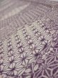 Photo4: 4F08z40  Japanese Kimono Silk  FABRIC Asanoha Purple 55.9x7.3 (4)