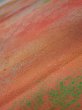 Photo4: 4F01z60  Japanese Kimono Crepe Silk  FABRIC Branch Dark orange 41.7x14.4 (4)