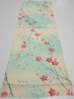 Photo5: 4F01z60  Japanese Kimono Silk  FABRIC Plum branch Light cream 41.7x14.0 (5)