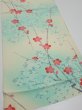 Photo2: 4F02z60  Japanese Kimono Silk  FABRIC Plum branch Light cream 40.9x13.8 (2)